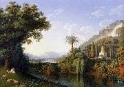 Jacob Philipp Hackert Landscape with Motifs of the English Garden in Caserta USA oil painting artist